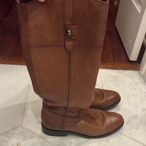 Frye Women's Tan Leather low Heeled Boots